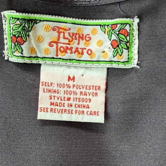 Flying Tomato Gray Sequin & Bead V-Neck Tunic Mini Dress - Picture 4 of 6